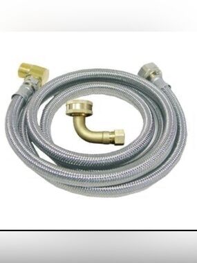 Watts 5-ft Braided Stainless Steel Dishwasher Connector w/Brass Elbows